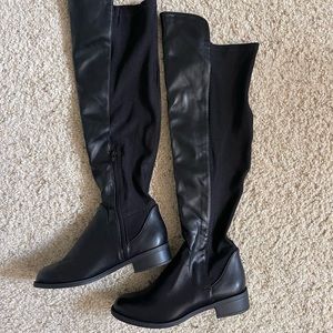 Knee high leather boots size 6